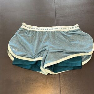 Under Armour Women's teal and mint Athletic Shorts